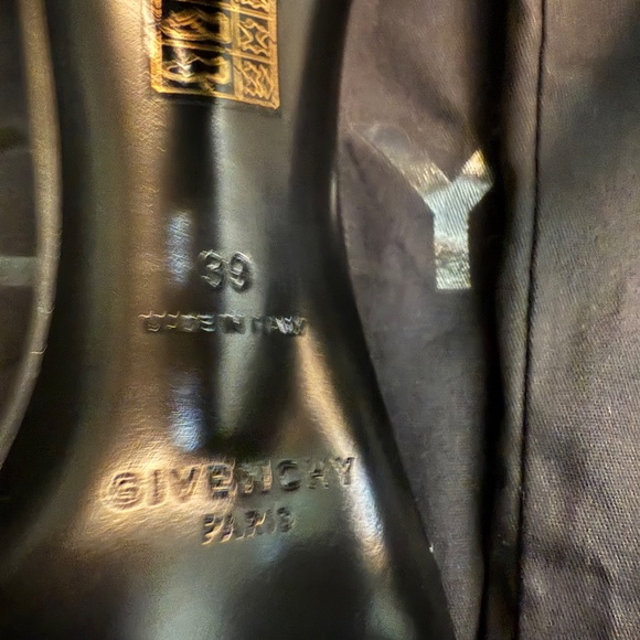 Givenchy G Cube Metallic Leather Strap Sandals Size 39 - Picture 4 of 4